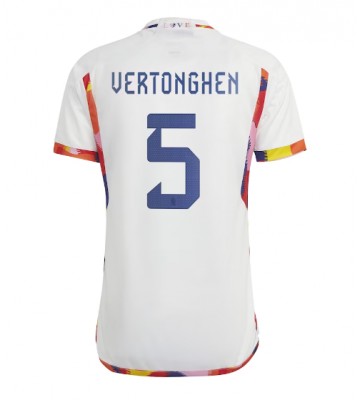 Belgium Jan Vertonghen #5 Replica Away Stadium Shirt World Cup 2022 Short Sleeve